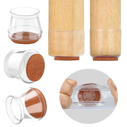 4 Pcs Anti-Slip Chair Leg Covers