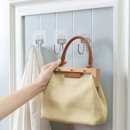 Set of 5 Smart Grip Wall Mount Hooks