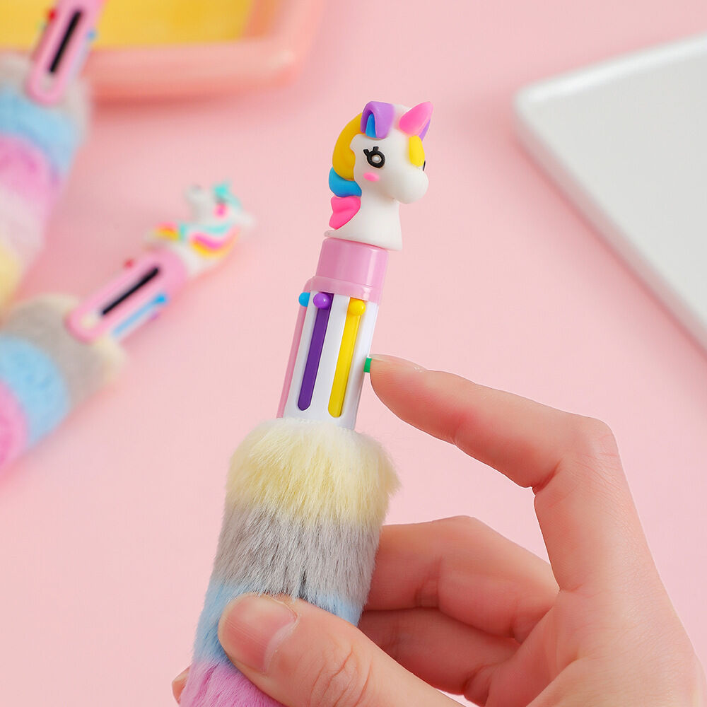 6-Color Unicorn Ballpoint Pen – Fun School & Office Stationery