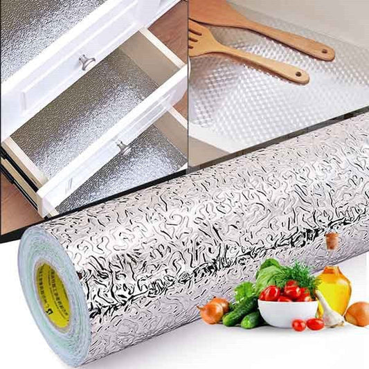 Aluminium Foil Kitchen Sheet – 60x200 cm (Silver)