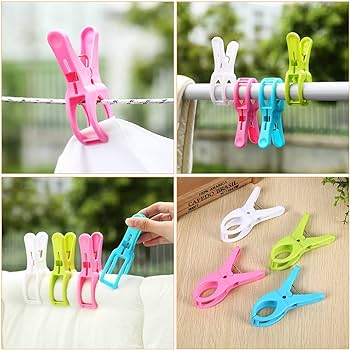 12 Pcs Non-Slip Jumbo Pegs – For Clothes & Towels