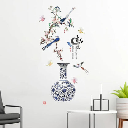 Floral Pot Wall Sticker