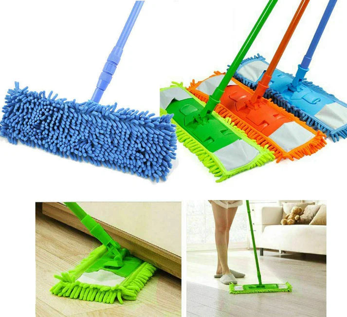Adjustable 360 Microfiber Flat Mop