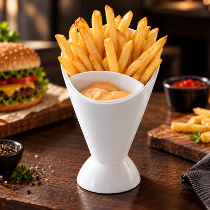 Fries & Sauce Dipping Cup Convenient Snack Holder