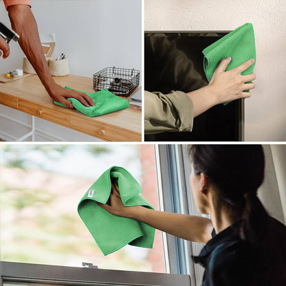 6PCS High Performance Soft Reusable Microfiber Cleaning Cloth Set