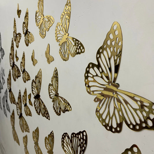 6 Pcs Butterfly Blossom Wall Set