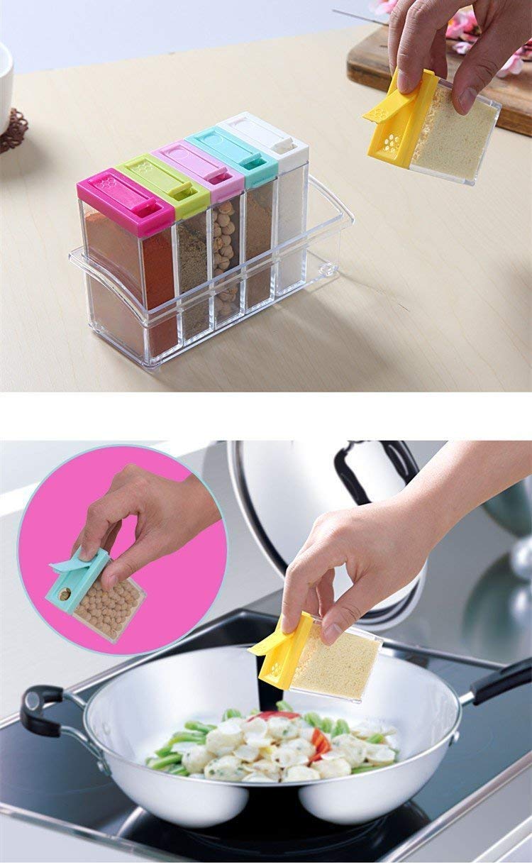6Pcs Seasoning Spice Jar, Kitchen Accessories 