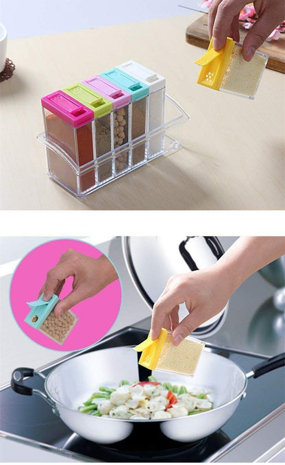 6Pcs Seasoning Spice Jar, Kitchen Accessories 