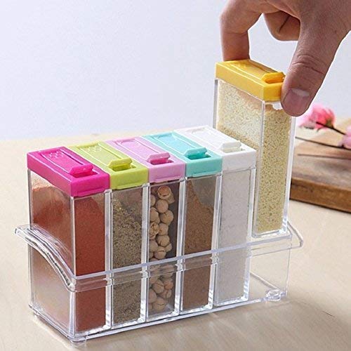 6Pcs Seasoning Spice Jar, Kitchen Accessories 