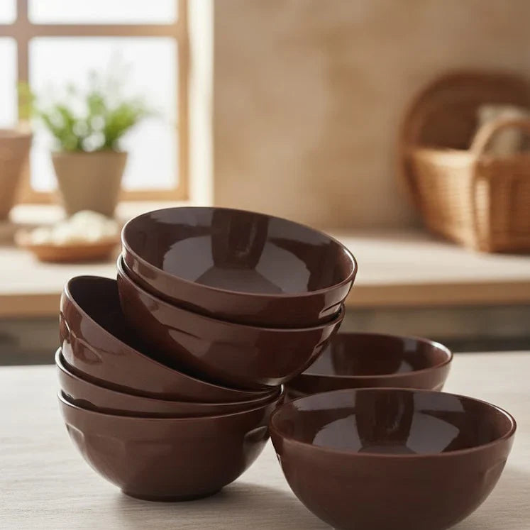 6 Piece Serving Bowls For Fruits, Desserts & Snacks
