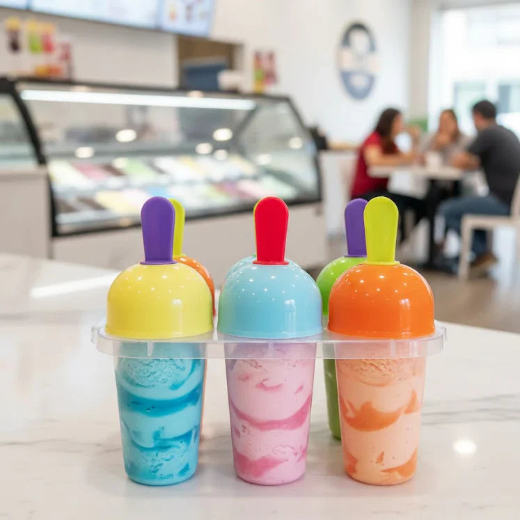 Cool Treats 6 Piece Kids  Ice Pop Maker