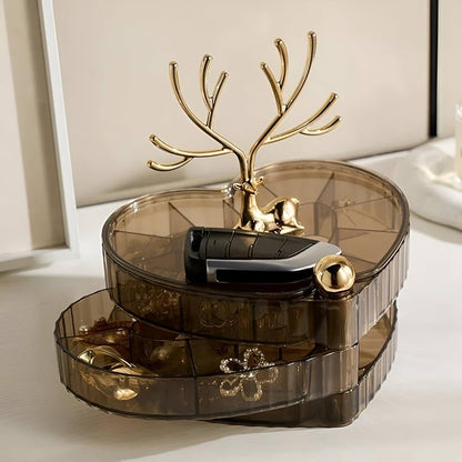 DeerLuxe 3-Layer Stackable Jewelry Organizer