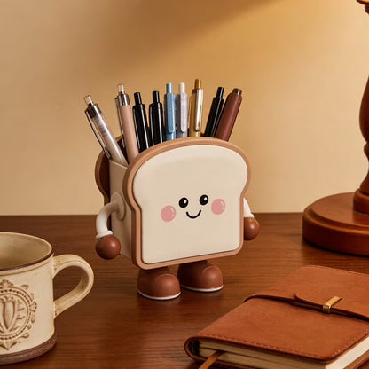 Bread Shaped Desk Organizer Creative Pen & Pencil Holder