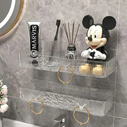 Transparent Corner Storage Rack For Wall Mount