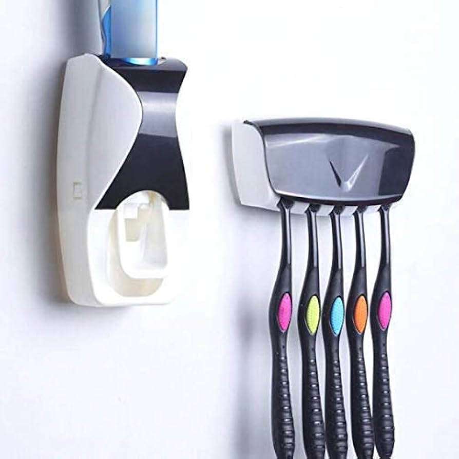 Black Toothpaste Dispenser, Home and Living 