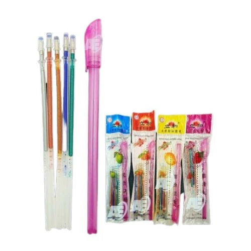 5 Pcs Multi Colour Glitter Gel Pen