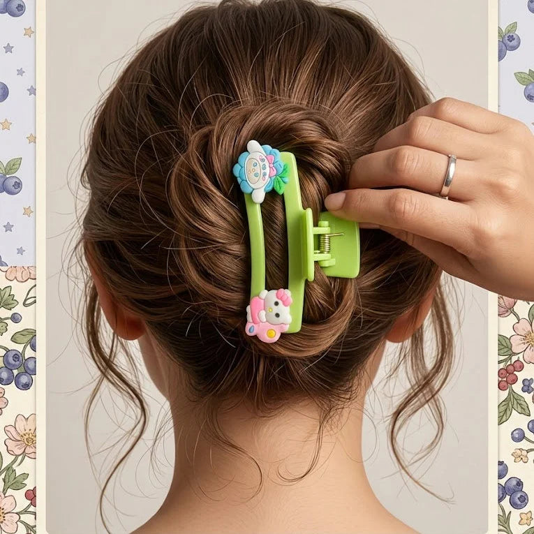 1Pcs Cute Figure Hair Clip Sweet & Fashionable, Health and Beauty 