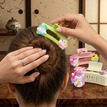 1Pcs Cute Figure Hair Clip Sweet & Fashionable, Health and Beauty 