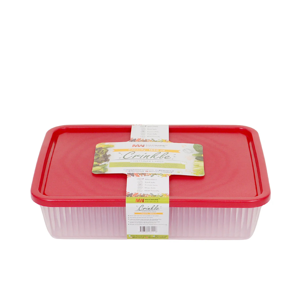1 Pcs 1.65L Stackable Plastic Storage Box