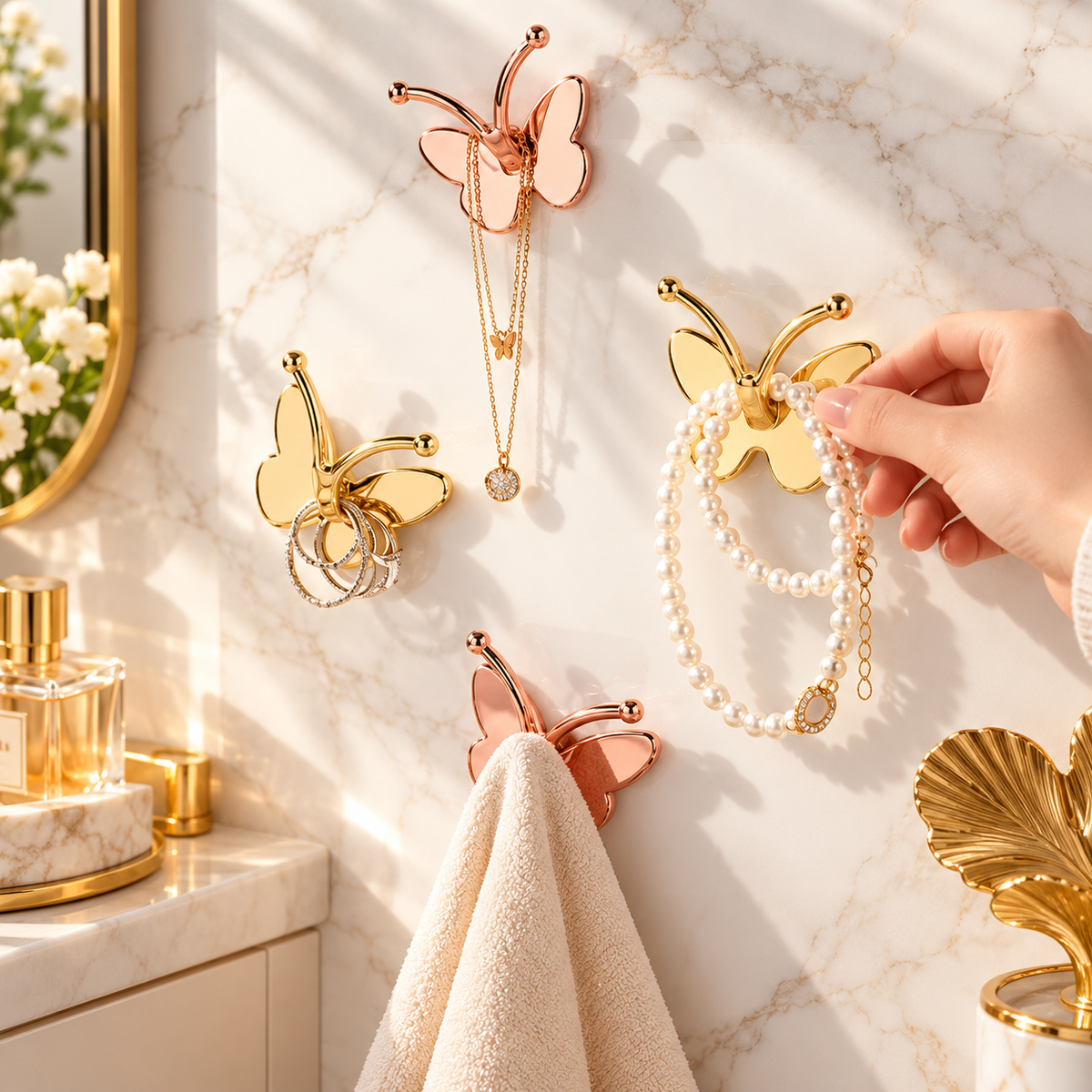 Cute Butterfly Wall Hanger – Multipurpose Adhesive Hook