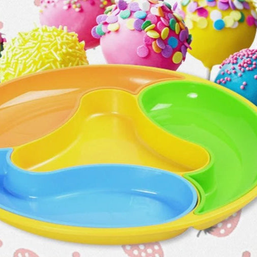 Four-Compartment Food Organizer Dolphin Tray