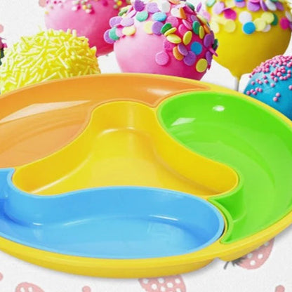 Four-Compartment Food Organizer Dolphin Tray