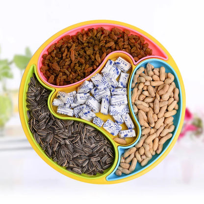 Four-Compartment Food Organizer Dolphin Tray