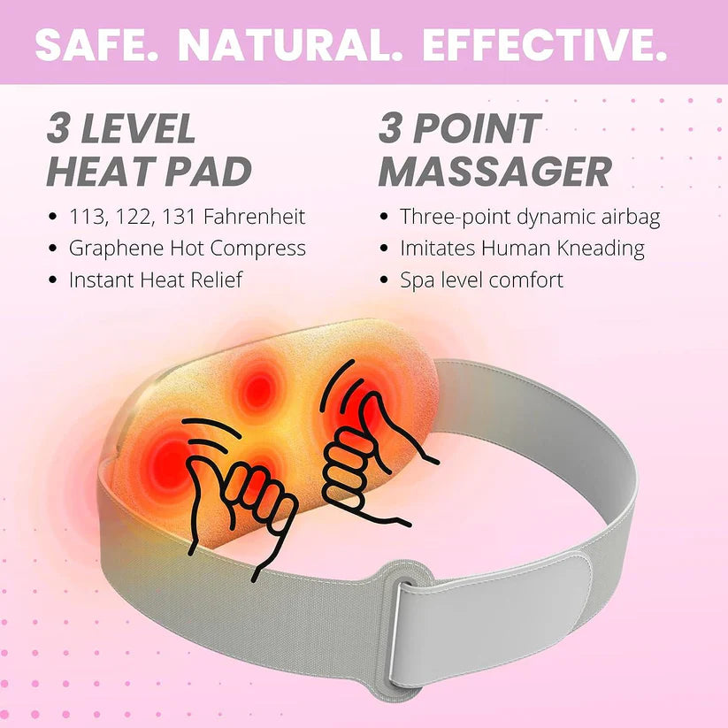 Smart Cramp Relief Belt With Heat Therapy