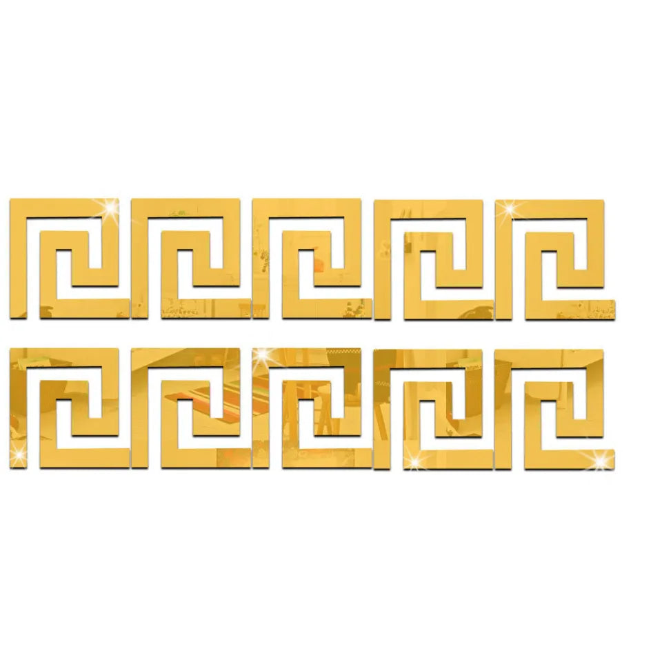 Golden Spiral Acrylic Border