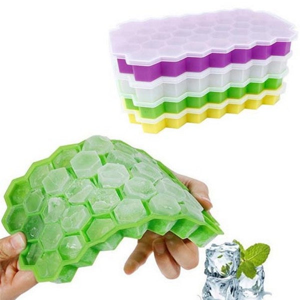 Honeycomb Ice Tray With Easy-Release Lid
