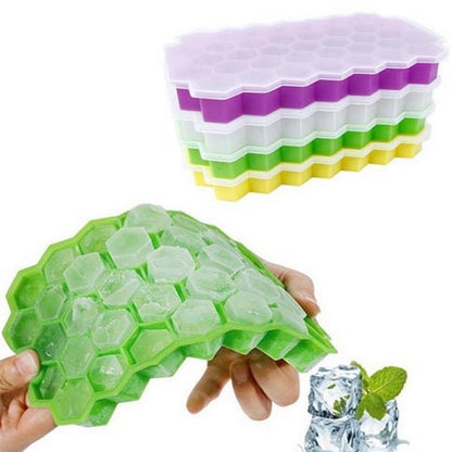 Honeycomb Ice Tray With Easy-Release Lid
