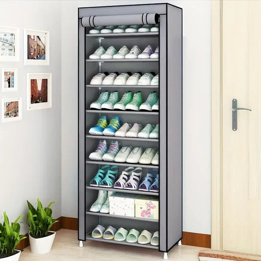 Household Shoe Storage Tower with Dustproof Cover