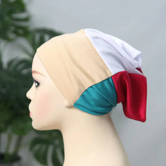 4-Piece Muslim Hijab Cap Set (Random Colors)