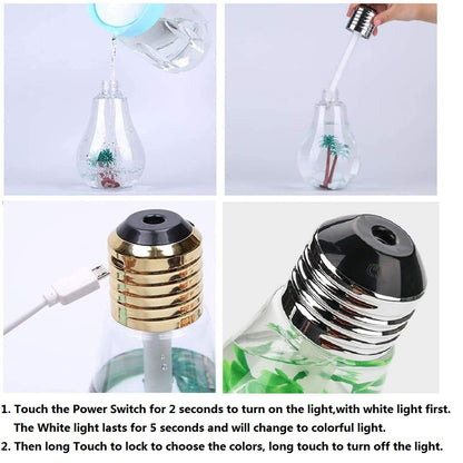 LED Bulb Soft Color Mist Humidifier, Home and Living 