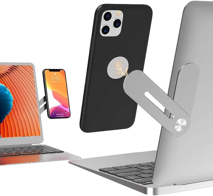 Side Screen Magnetic Phone Holder For Laptop