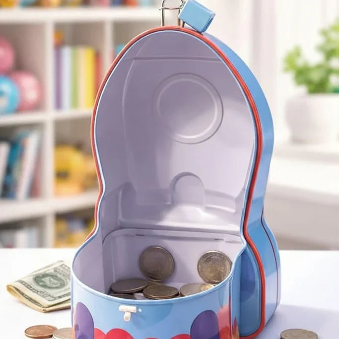 Safe Cash & Coin Box For Kids