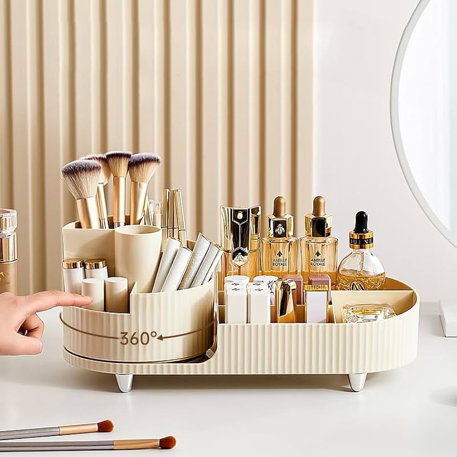 Multi-Layer Rotating Makeup Organizer