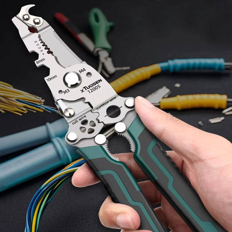 Multi-Purpose Electrical Wire Stripper Pliers