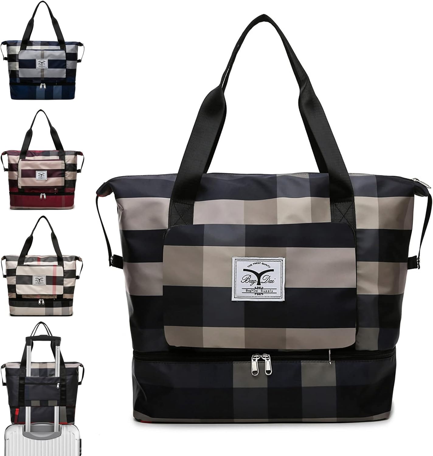 Multicolor Expandable Travel Bag

