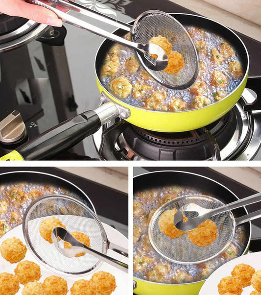 2 In 1 Frying Strainer Spoon