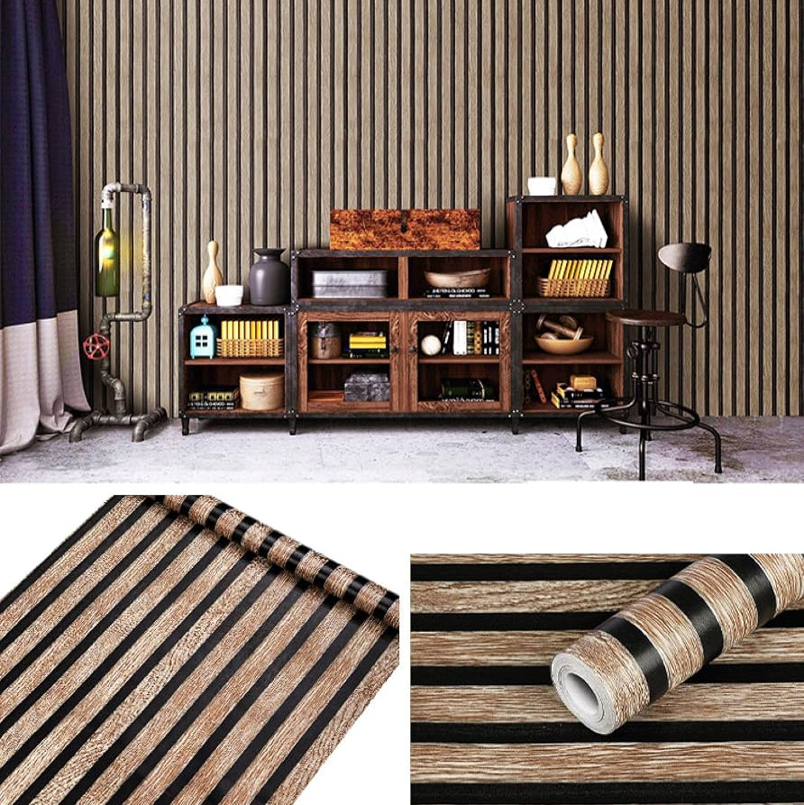 Premium Wood Grating Pattern Self-Adhesive Wall Sheet
