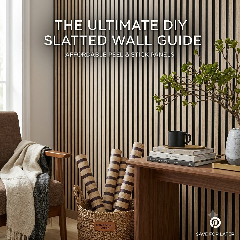 Self-Adhesive Wood Panel Effect Vinyl Wrap Sheet