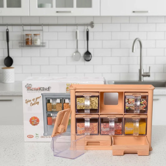 Head Chef Kitchen Multi Slide Spice Organizer, Kitchen Accessories 