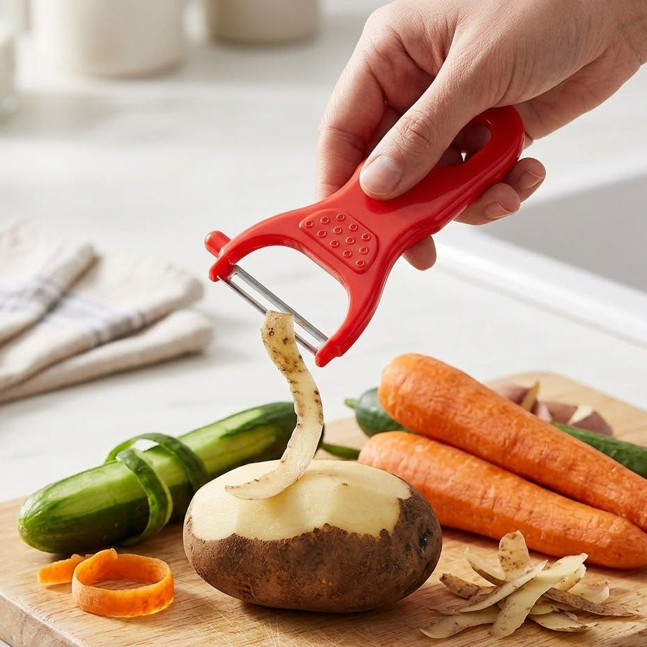 Stainless Steel Sharp Blade Veggie & Fruit Peeler, Kitchen Accessories 
