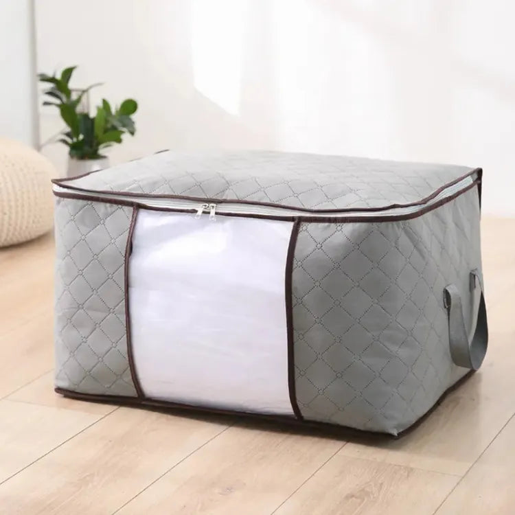 Under Bed Grey Storage Bag, Wardrobe and Organizer 