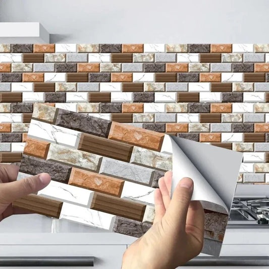 Set of 24 Waterproof Mosaic Tile Stickers