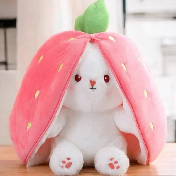 (25Cm/10Inch) Strawberry Bunny Plush