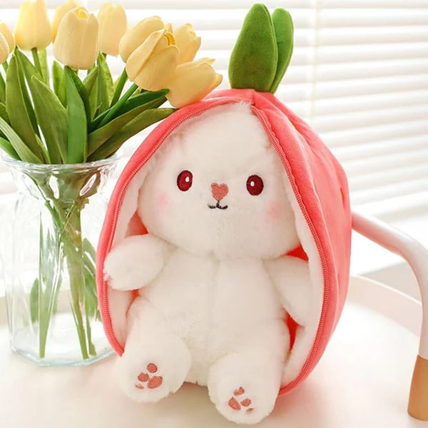 (25Cm/10Inch) Strawberry Bunny Plush