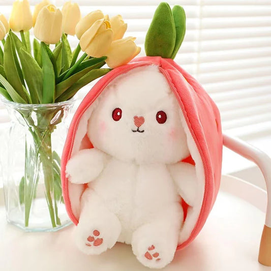 (25Cm/10Inch) Strawberry Bunny Plush