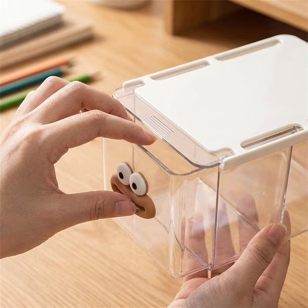 Wall Free Under Shelf Bathroom Organizer Space Saving Storage Box